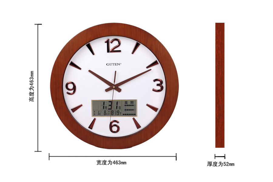 GD182-1实木挂钟
