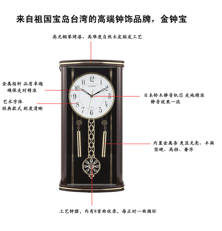 DLW4019-2A塑胶工艺摇摆钟