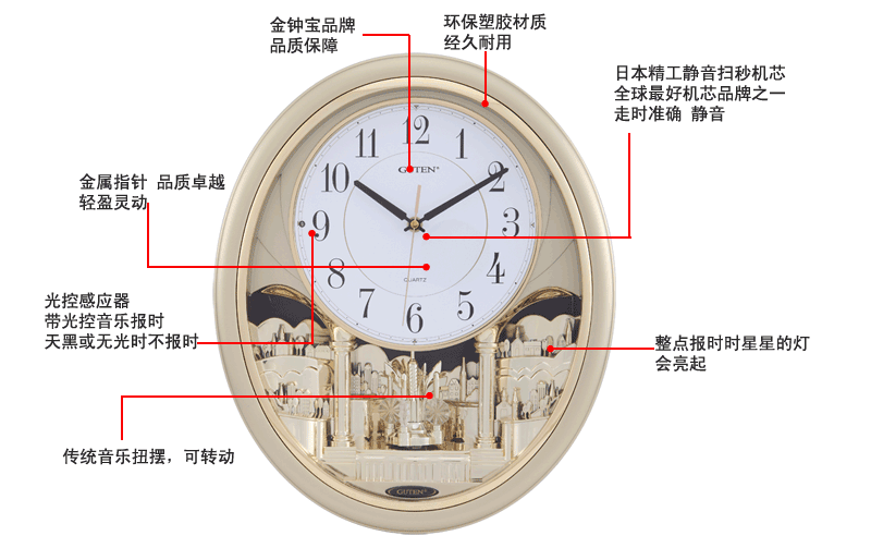 扭摆挂钟