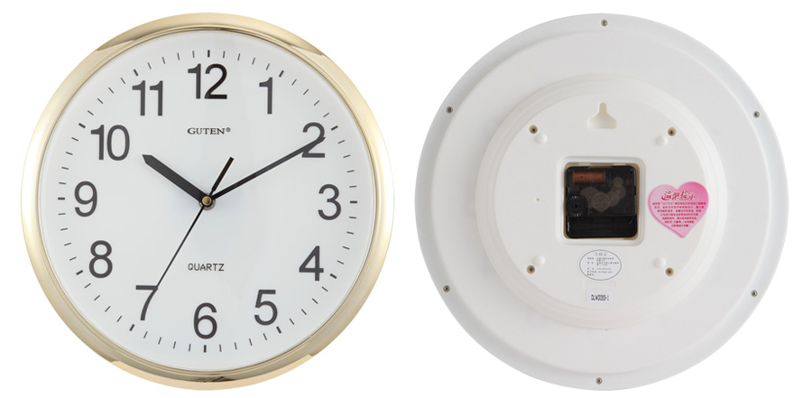 DLW3055-1,DLW3055-2高级电镀工艺塑胶挂钟