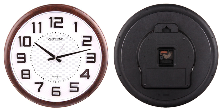 GD845-1仿木纹塑胶挂钟