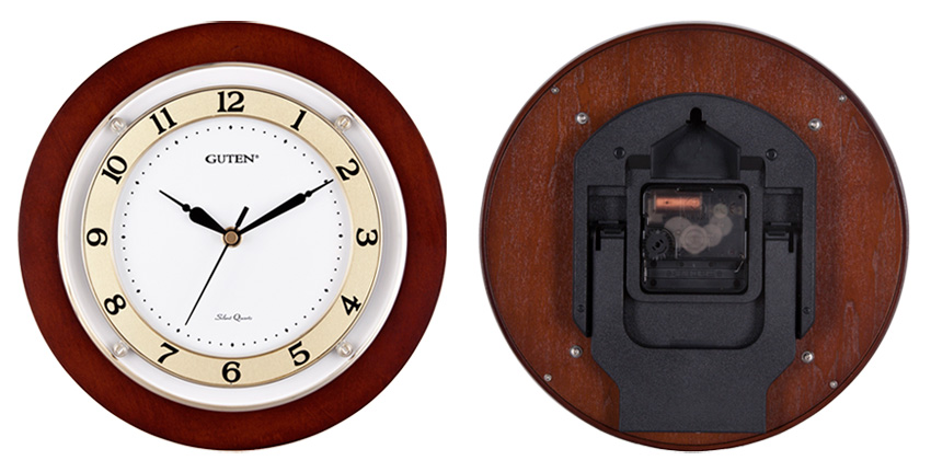 GD020-1个性实木座挂两用时钟高档办公桌时钟
